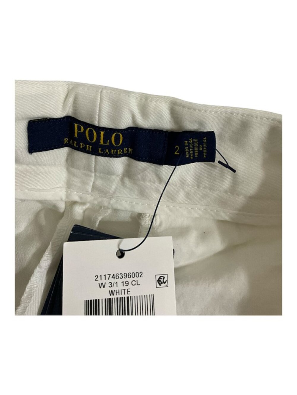 Polo Ralph Lauren Pleated White Cropped Wide Leg Pants Women’s 2 NWT $148 MSRP - Picture 6 of 8
